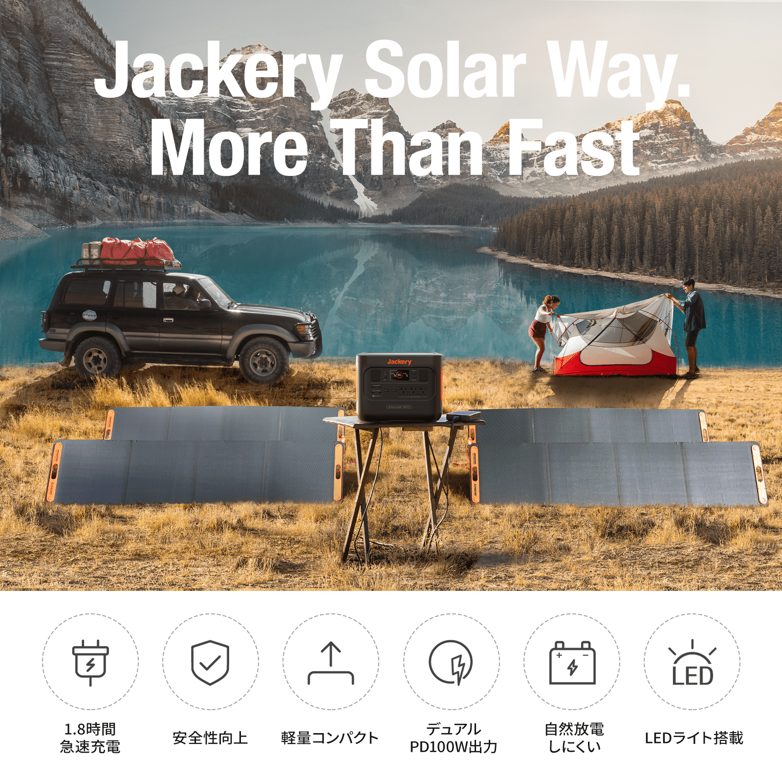 Jackery ポータブル電源 1000 Pro|コンパクト・高速充電・大容量 Jackery ポータブル電源 1000 Pro|コンパクト・高速充電・大容量