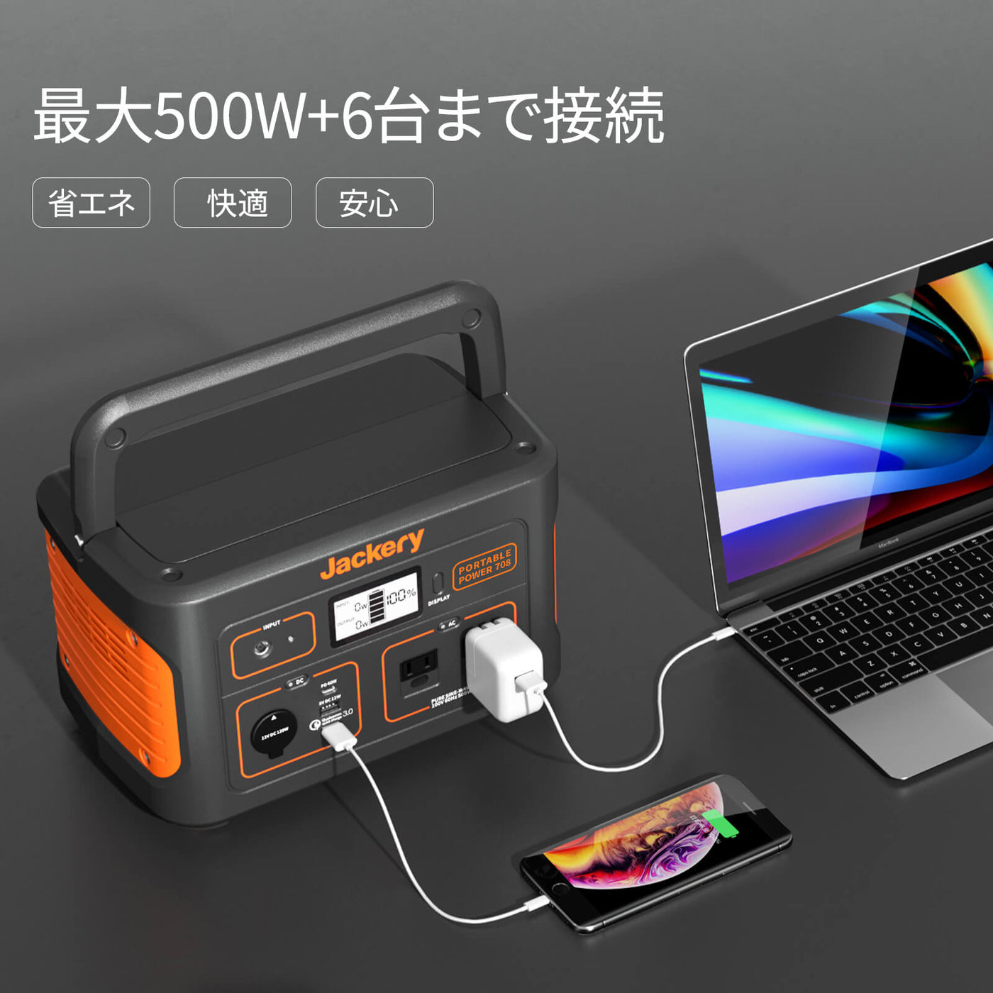 Jackeryポータブル電源 708