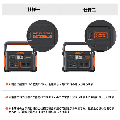Jackery Solar Generator 708 の仕様
