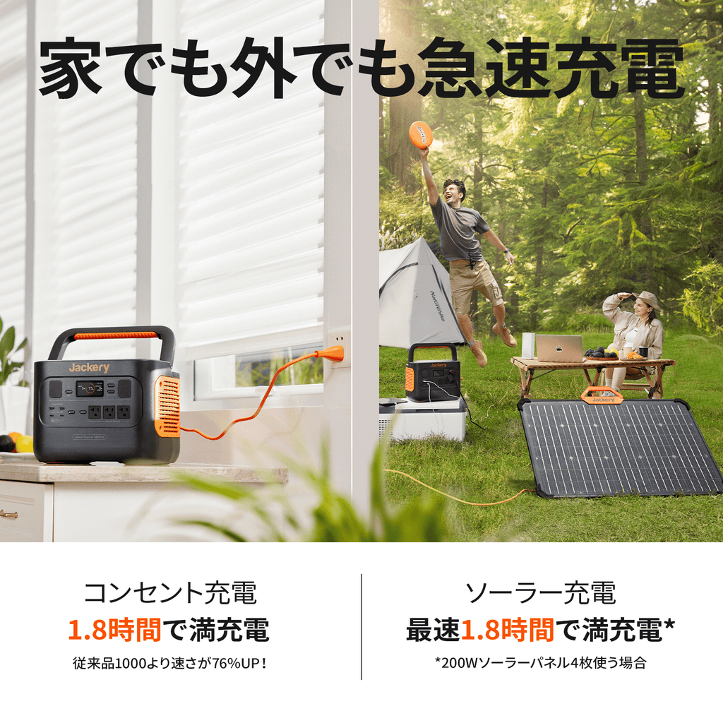 Jackery Solar Generator 1000 Pro 80Wポータブル電源セット – Jackery Jackery Solar Generator 1000 Pro 80Wポータブル電源セット – Jackery
