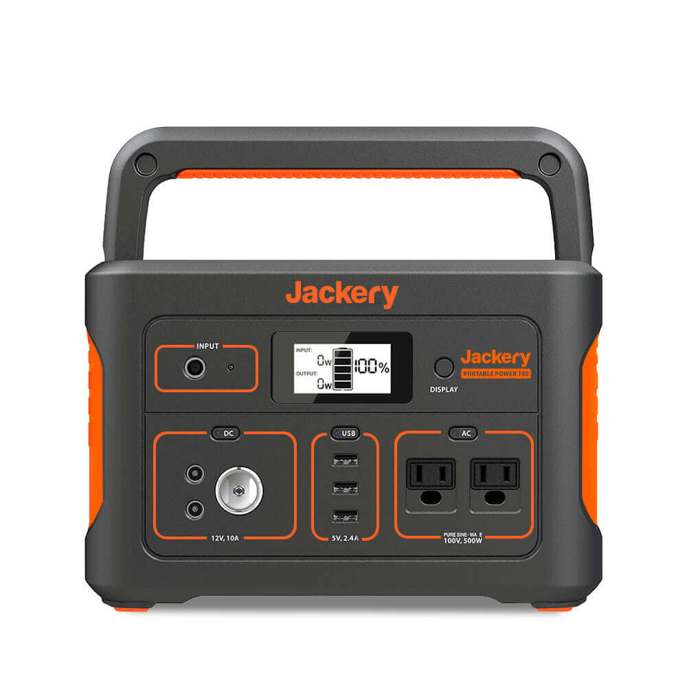 ポータブル電源700 Jackery ジャクリ 正面 (3680748044366)