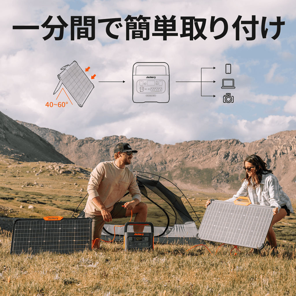 Jackery SolarSaga 80Wソーラーパネル|両面発電・世界初認定の Jackery SolarSaga 80Wソーラーパネル|両面発電・世界初認定の