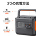 Jackery Solar Generator 1500 Proは、3つの充電方法を備える