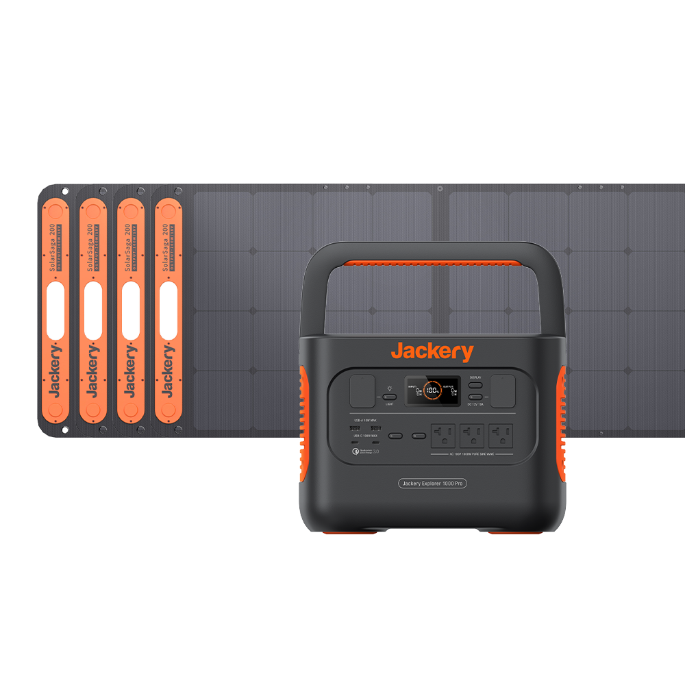 Jackery Solar Generator 1000 Pro 200Wポータブル電源ソーラーパネル Jackery Solar Generator 1000 Pro 200Wポータブル電源ソーラーパネル
